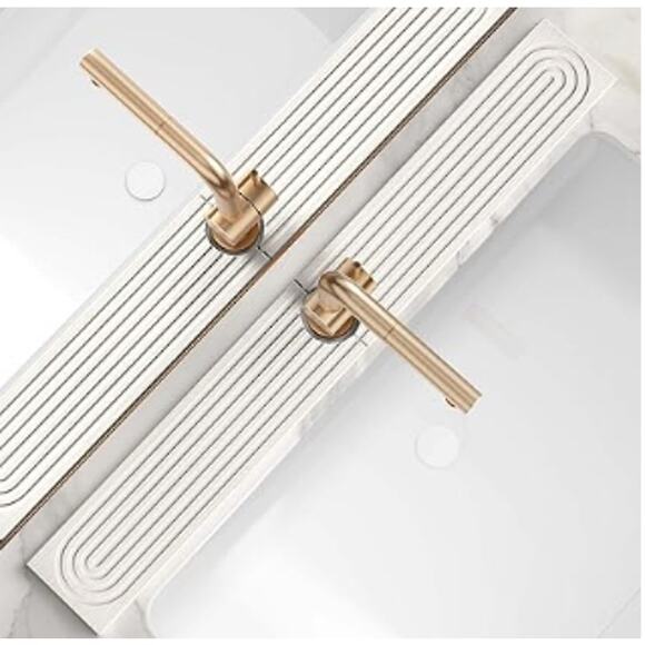 Faucet Mat for Kitchen Sink, Earth Stone Sink Tray- Light Gray - Picture 1 of 4